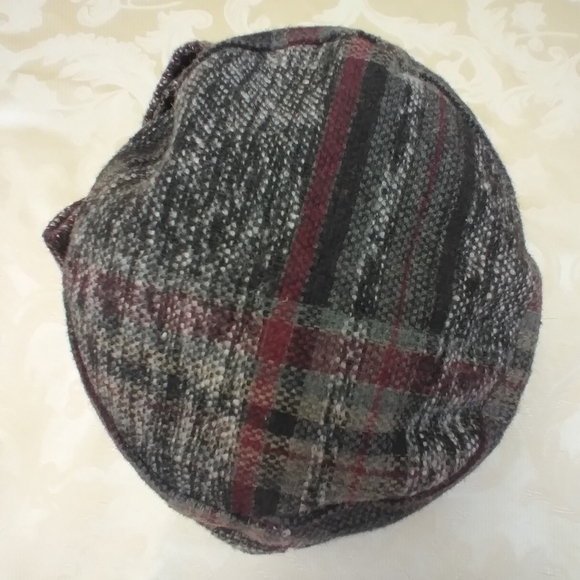 Tickled Pink Tweed Newsboy Cap w Bow - Picture 5 of 10